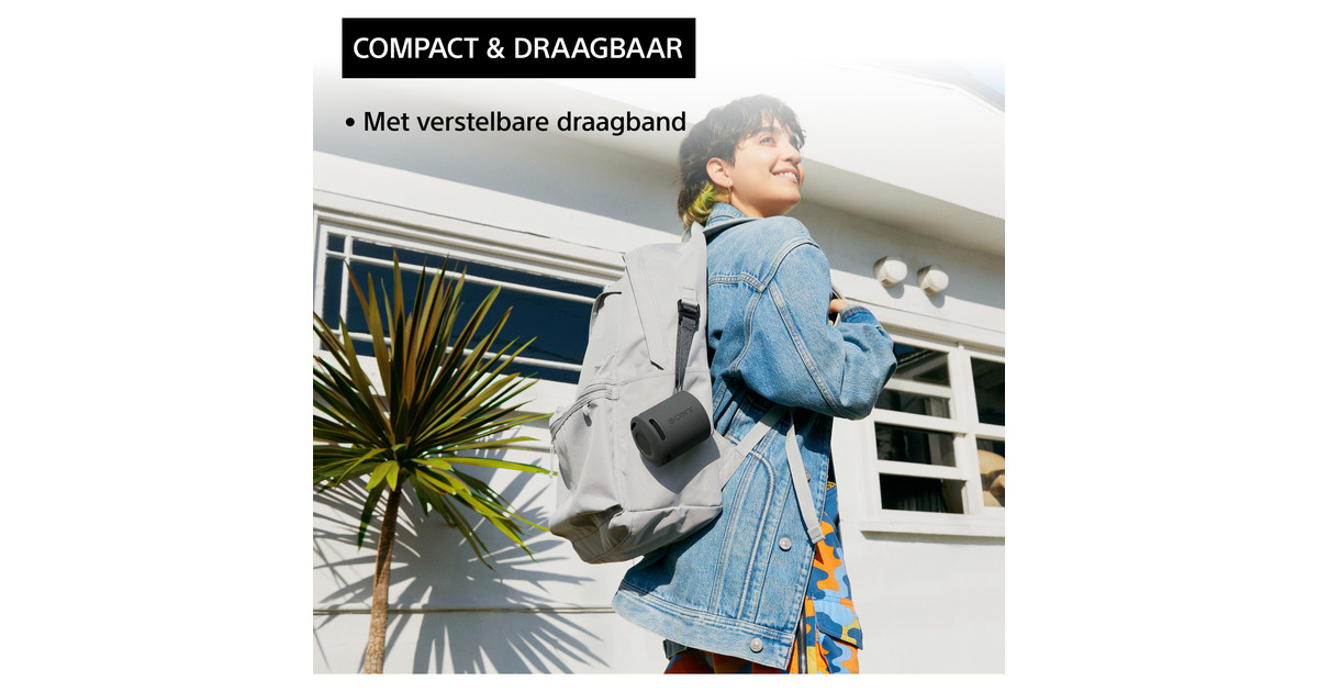 SonySRS-XB100 draagbare draadloze speaker luidspreker  (Oranje, Bluetooth 5.3)