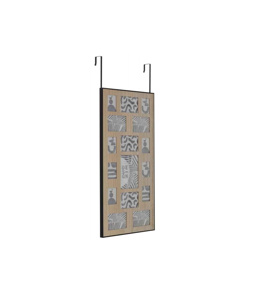 Paris Prix - Pêle-mêle Déco En Bois minolo 81cm Naturel & Noir