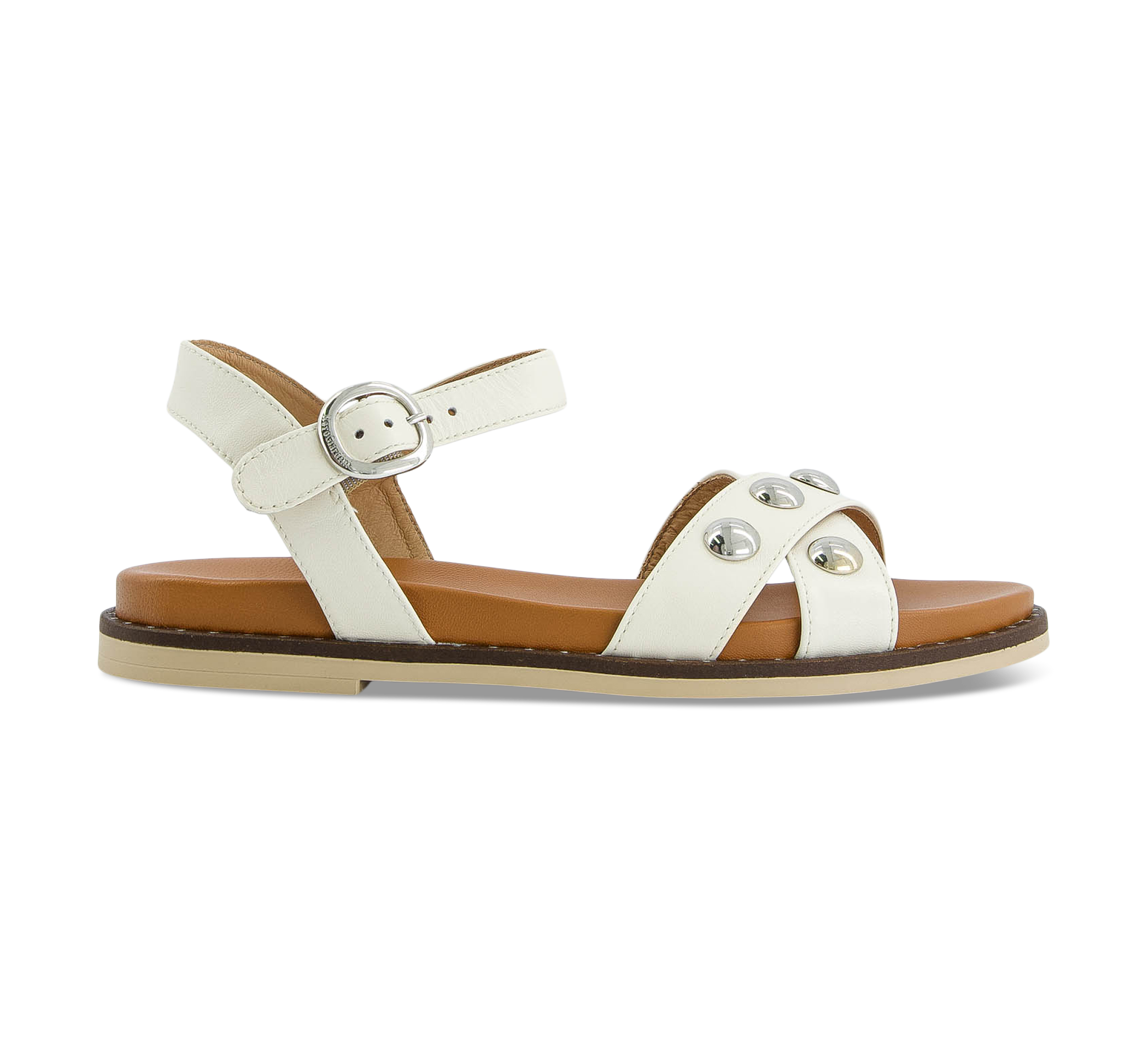 Nero Giardini Riemchensandalen weiss