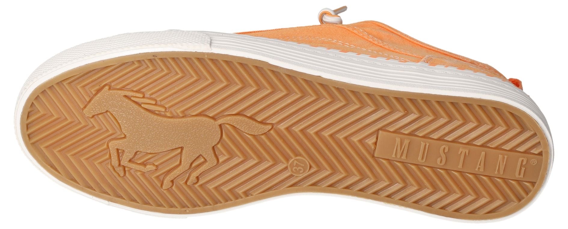 Mustang Shoes Slip-On Sneaker  , Slipper, Schlupfschuh, Freizeitschuh mit farbiger Sohleneinfassung