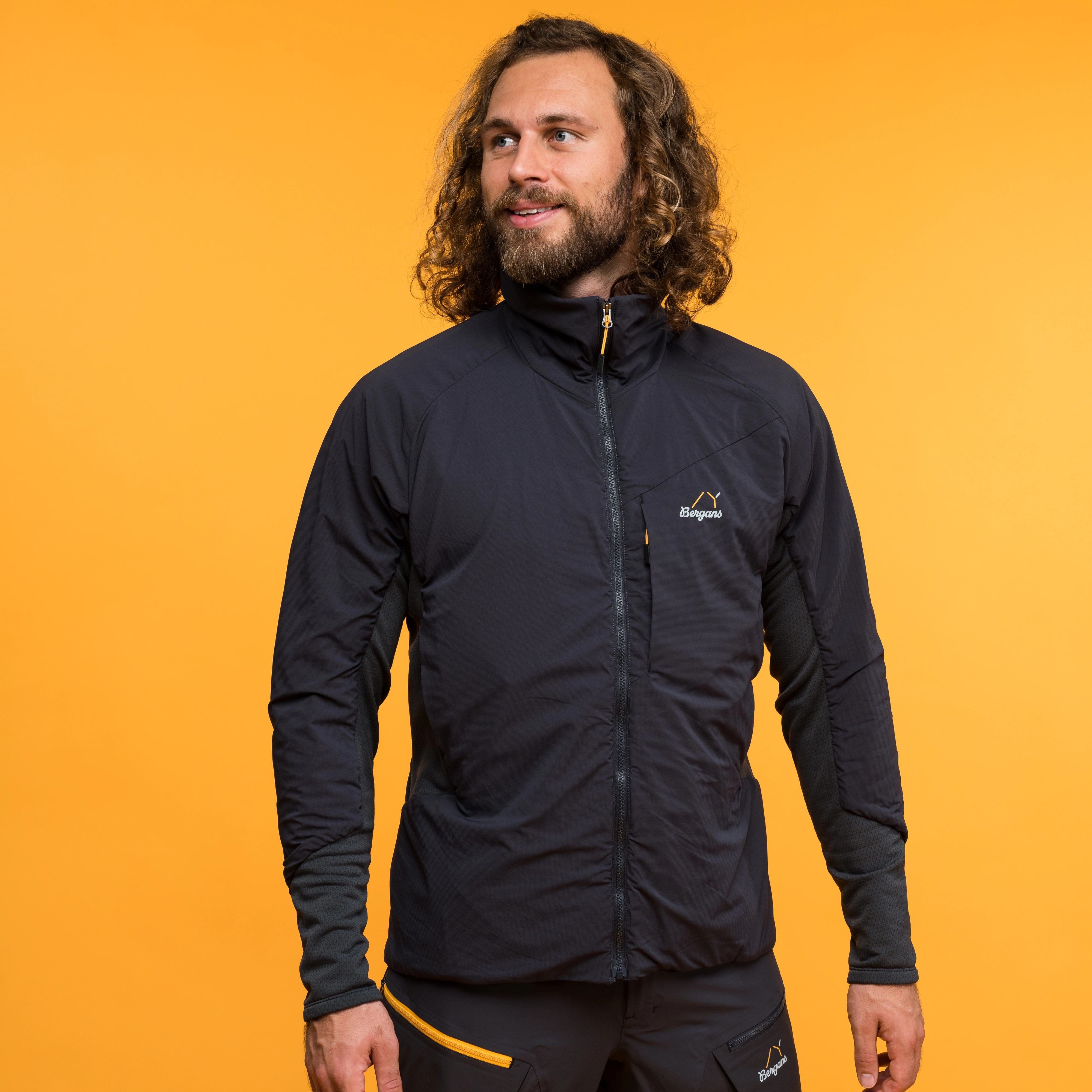 Y MountainLine Light Insulated Air Jacket Men Dark Shadow Grey