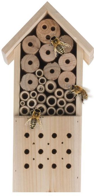Lifetime Garden insectenhotel - hout - 160 x 14,5 x 10 cm - op paal