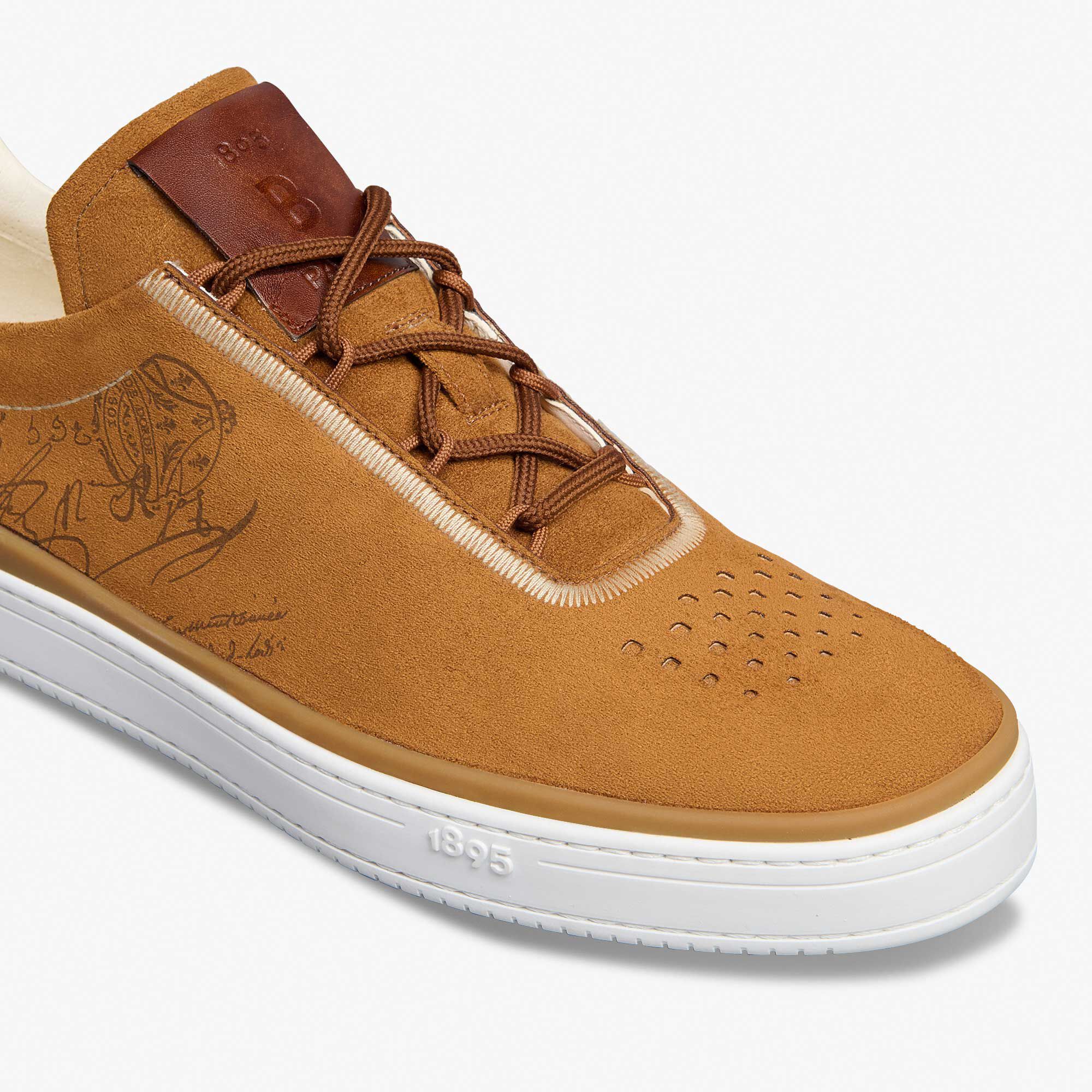 Sneaker Playtime En Textile Scritto Touche Suède