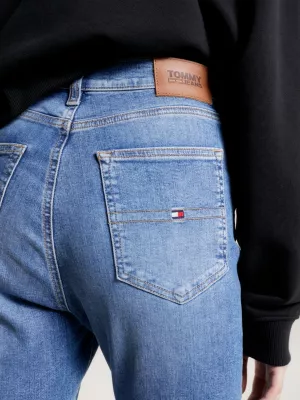 Calça jeans super skinny de cintura alta Sylvia