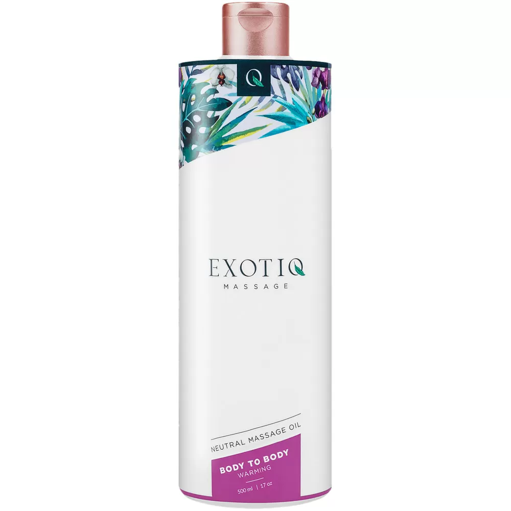 Exotiq Warming Body To Body Massageolie - 500 ml.