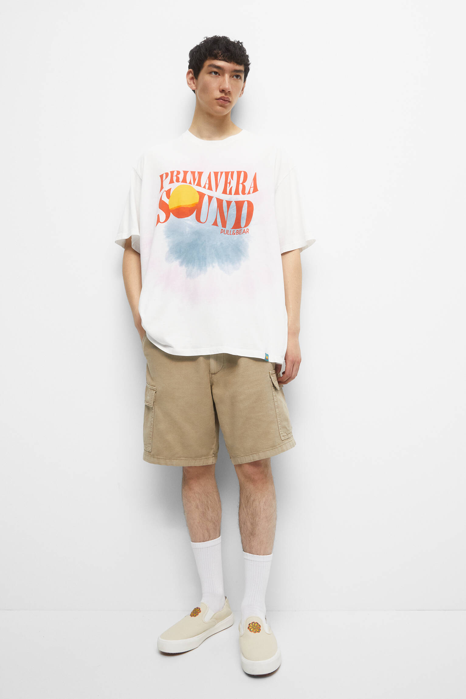 CAMISETA TIE-DYE SPRING SOUND - BRANCA SUJA