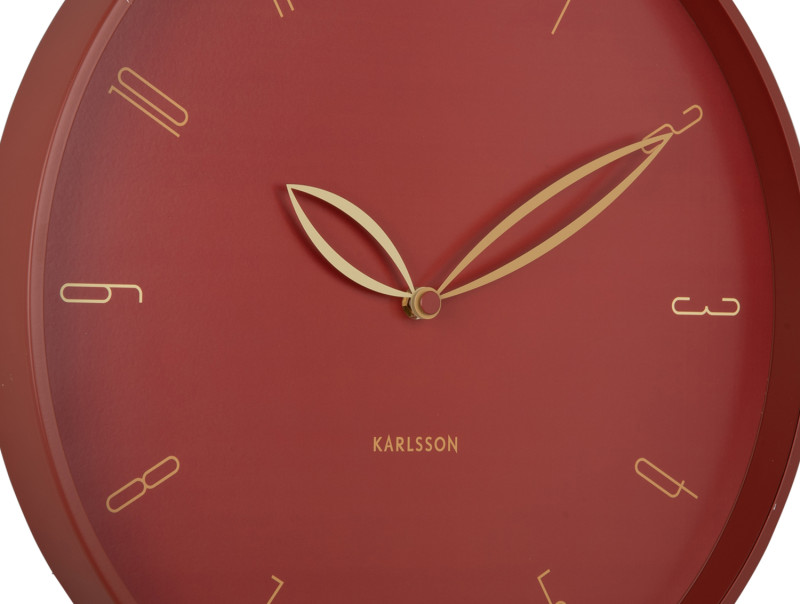 Wall Clock Petals KA6012BL Misty blue
