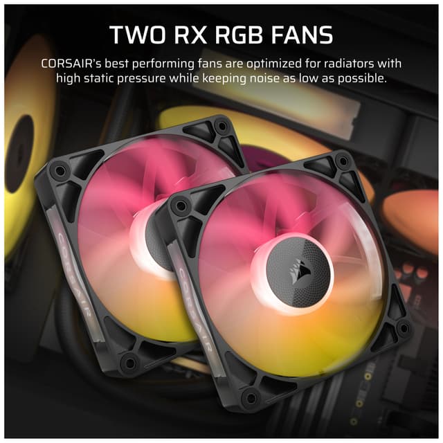 Corsair iCUE LINK TITAN 240mm RX RGB CPU-vandkøler (sort)