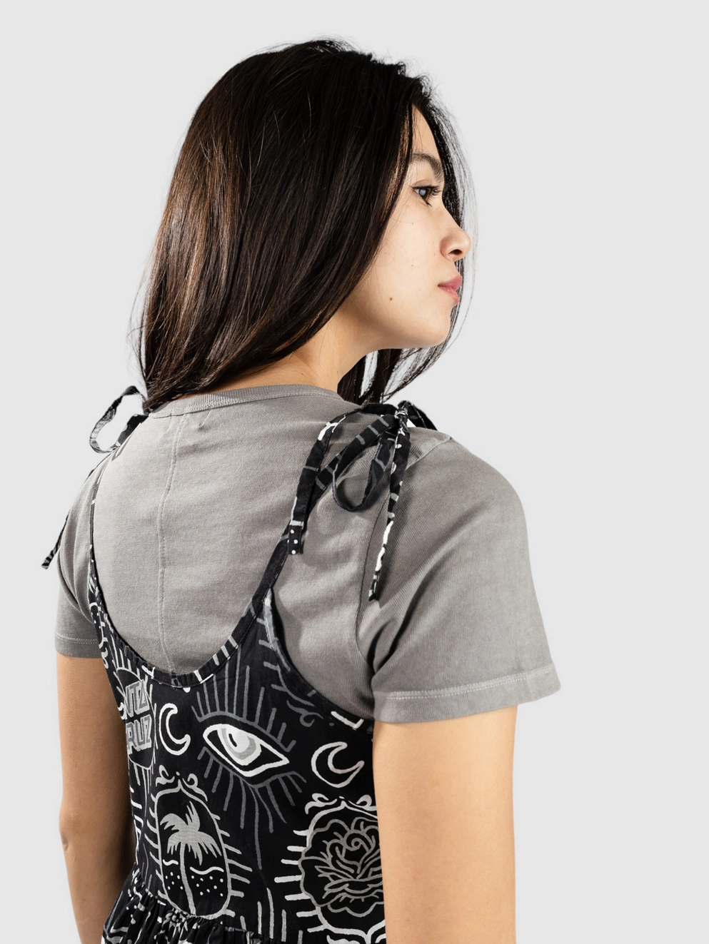 Santa Cruz Patchwork Dress black patchwork