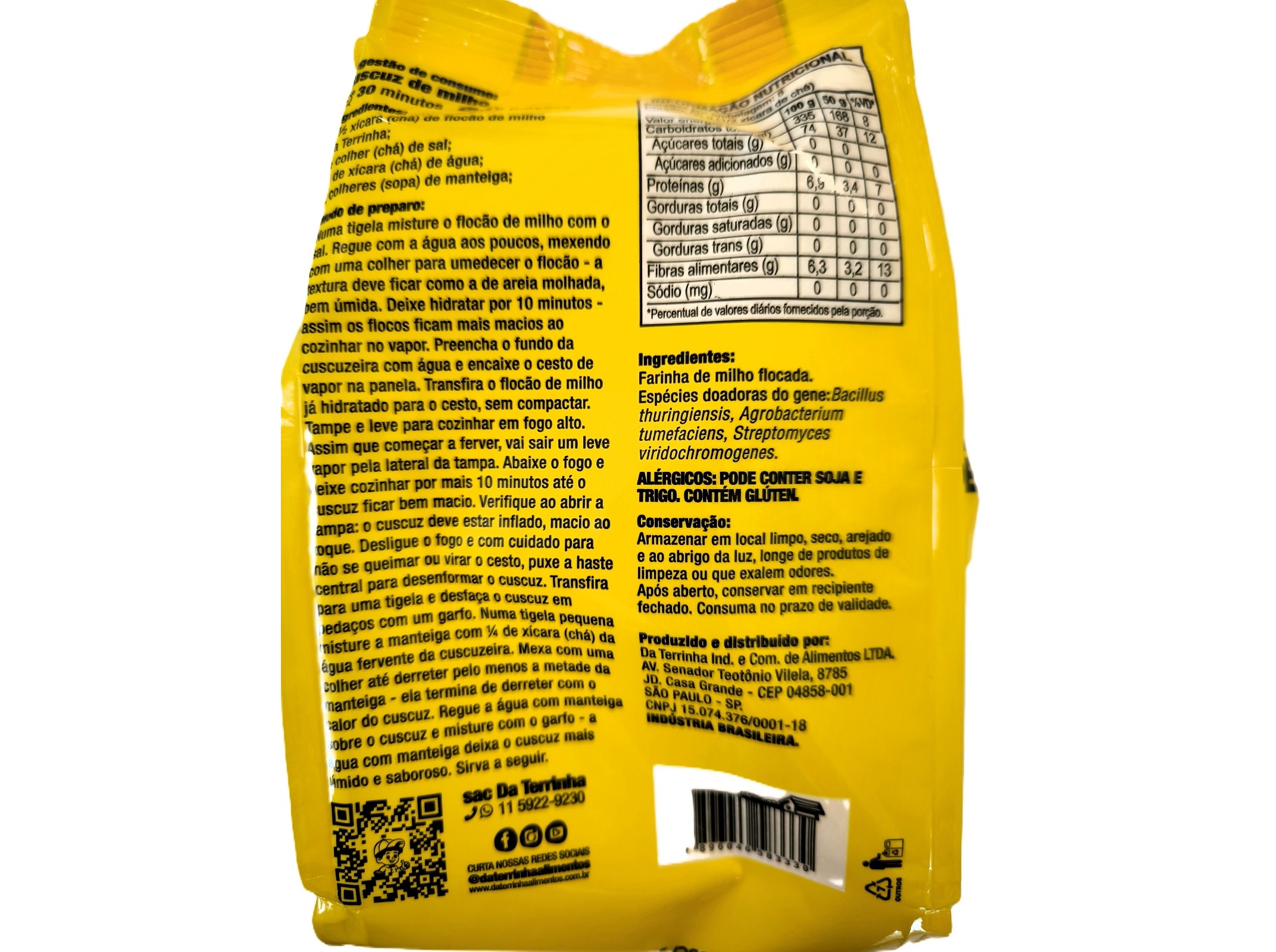 FLOCÃO DE MILHO DA TERRINHA 400G