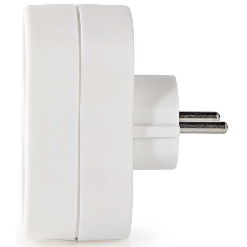 Nedis PSSPL200F1WT stopcontact splitter 2-voudig