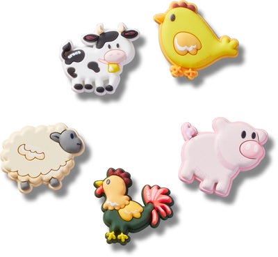 Crocs Jibbitz  Farm Friend Animals Skopynt 5-Pakk