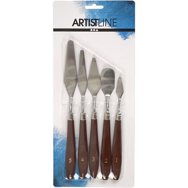 Malekniver, L: 17-23 cm, B: 1,5-2,5 cm, 5 stk./ 1 pk.