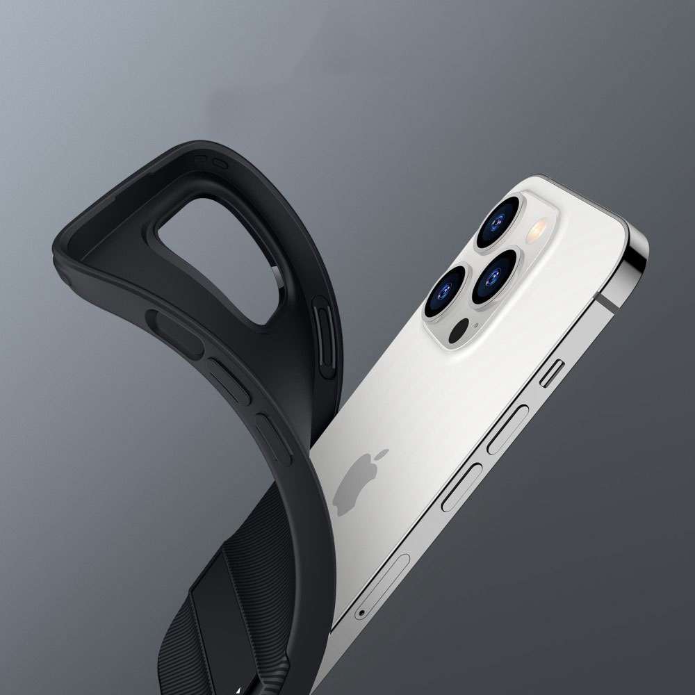 iPhone 14 Pro Max Air Shield Boost Serie Hybrid Hülle TPU Bumper Acryl Rückseite Air Cushion Fallschutz   Kickstand - Schwarz