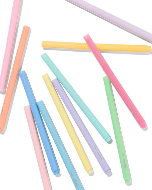 12 feutres pastel