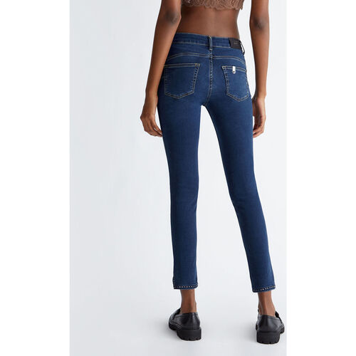 Liu Jo - Pantalón pitillo Bottom Up Azul
