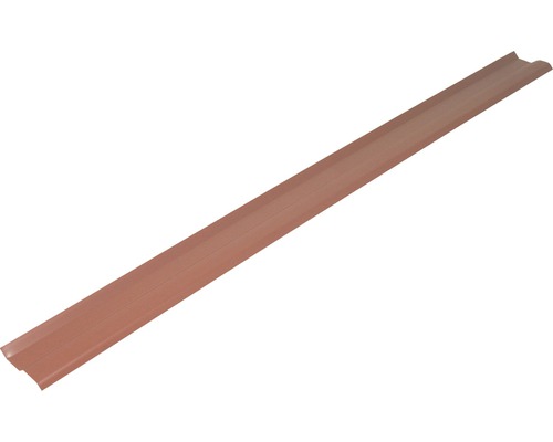 Afwerkstrip voor wand- en schoorsteenaansluitstrips, aluminium, baksteenrood-zwart, 1,5 m x 74 mm