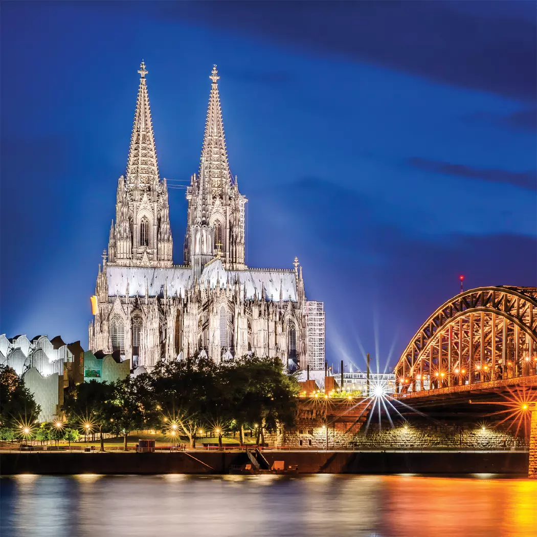 Wandbild 30 x 30 cm Cologne cathedral VIII