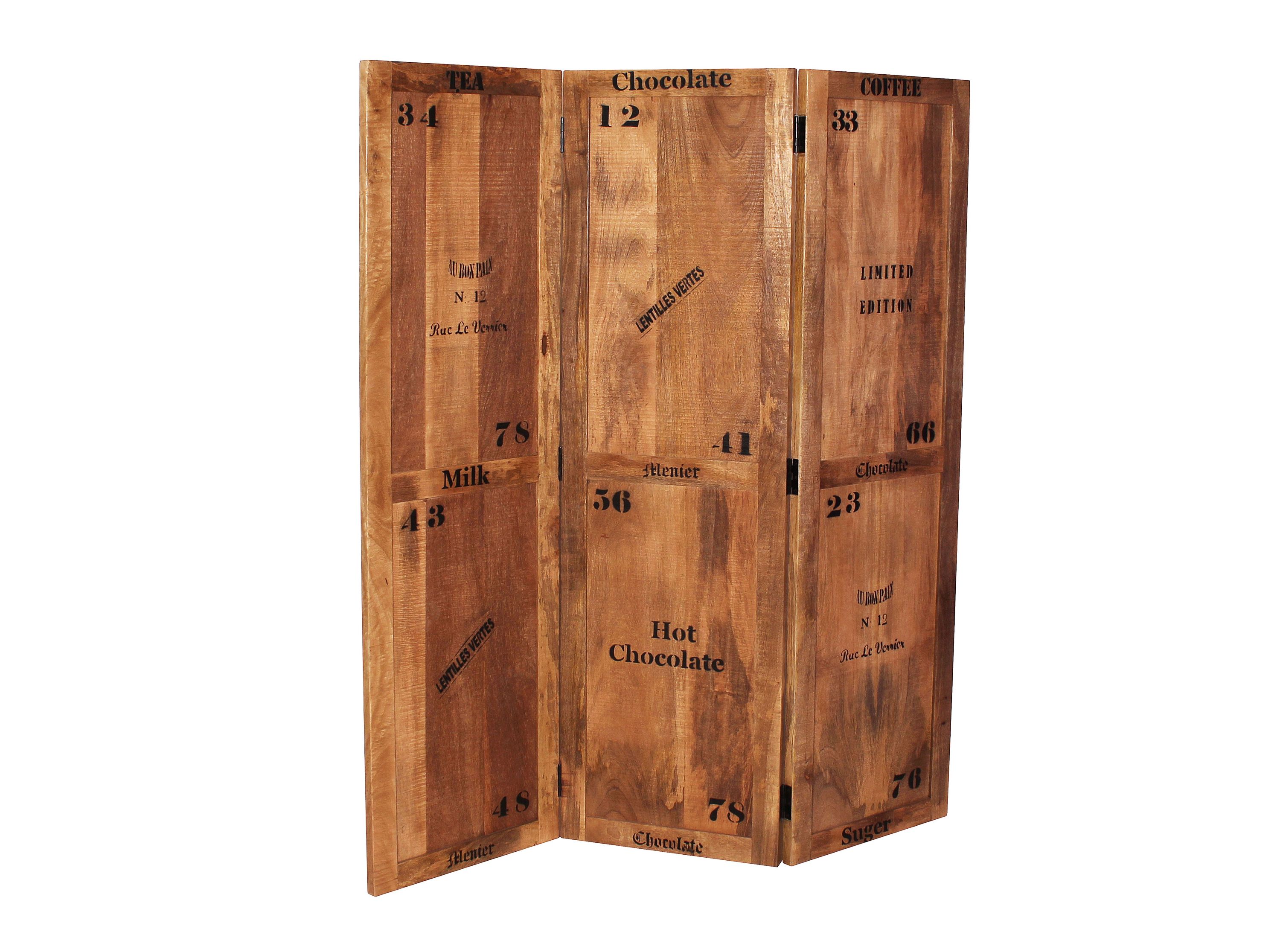 Paravent Rustic Mango Raumteiler Sichtschutz Trennwand Raumteiler Deko 150cm