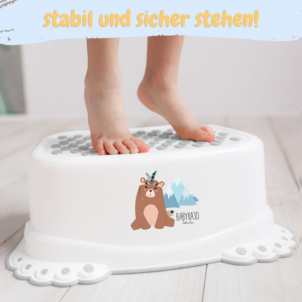 Babykajo Kinder Hocker - Tritthocker mit Anti-Rutsch Beschichtung.