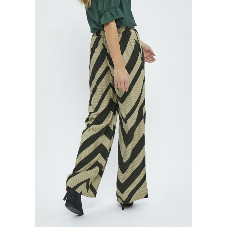 Minus Jalia High Waisted Wide Leg Pant Jungle green print