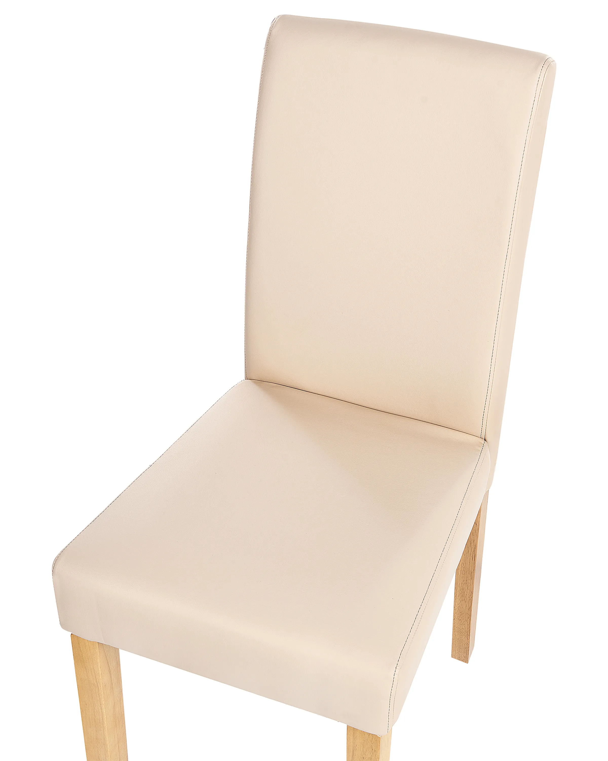 Set van 2 eetkamerstoelen BROADWAY Kunstleer Beige