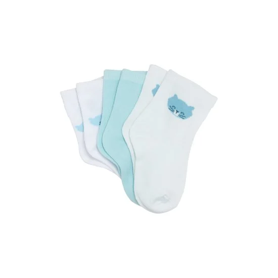 Mes Essentiels Lot 3 Paires de Chaussettes   Bleu Plume        de               P'tit bisou