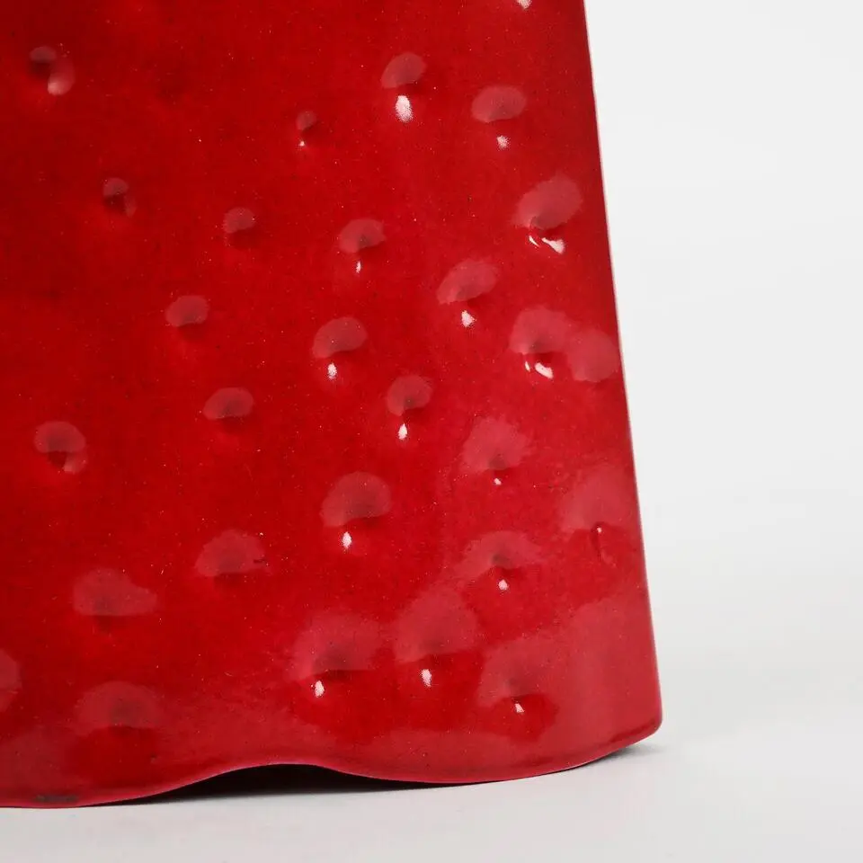 Mica Decorations Decoratie Kerstboom - L18 x B9 x H91 cm - IJzer - Rood