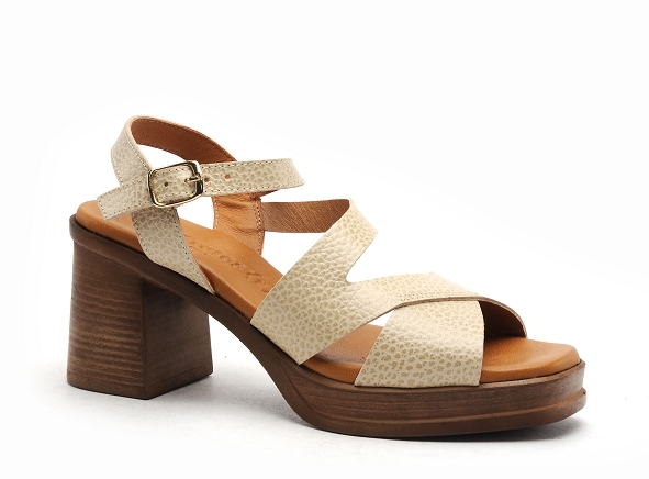Eva frutos nu pieds talons femme 3672 beige