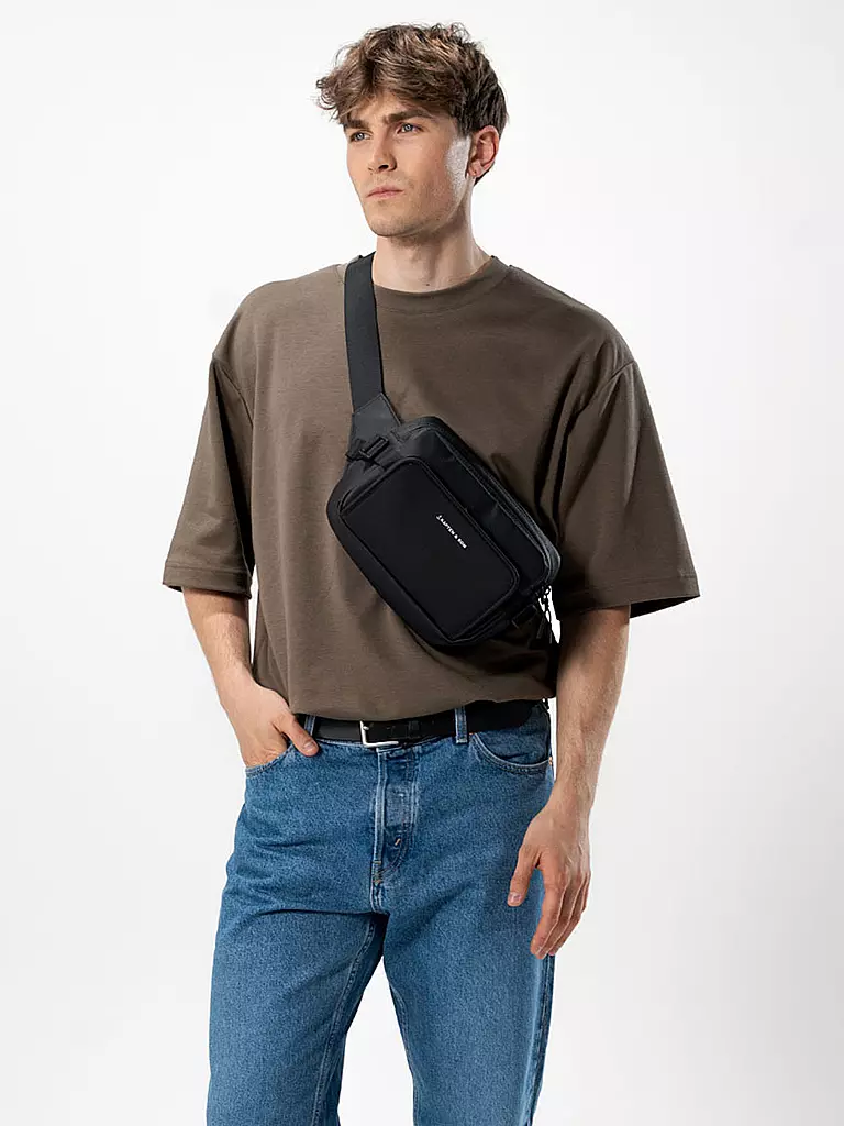 KAPTEN & SON Tasche - Umhängetasche LISBON CROSSBODY, erweiterbar schwarz