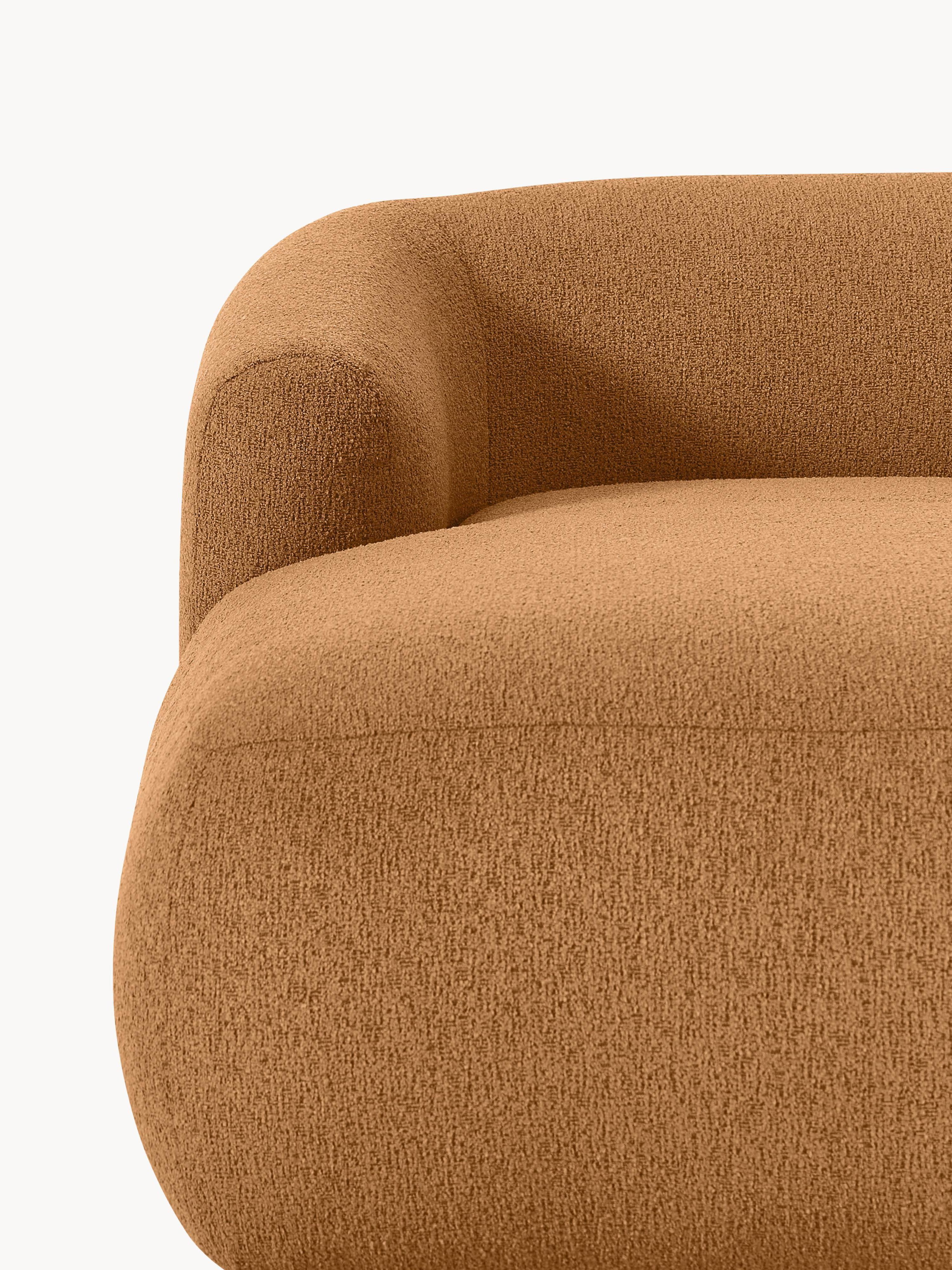 Chaise longue hoekmodule Sofia uit bouclé