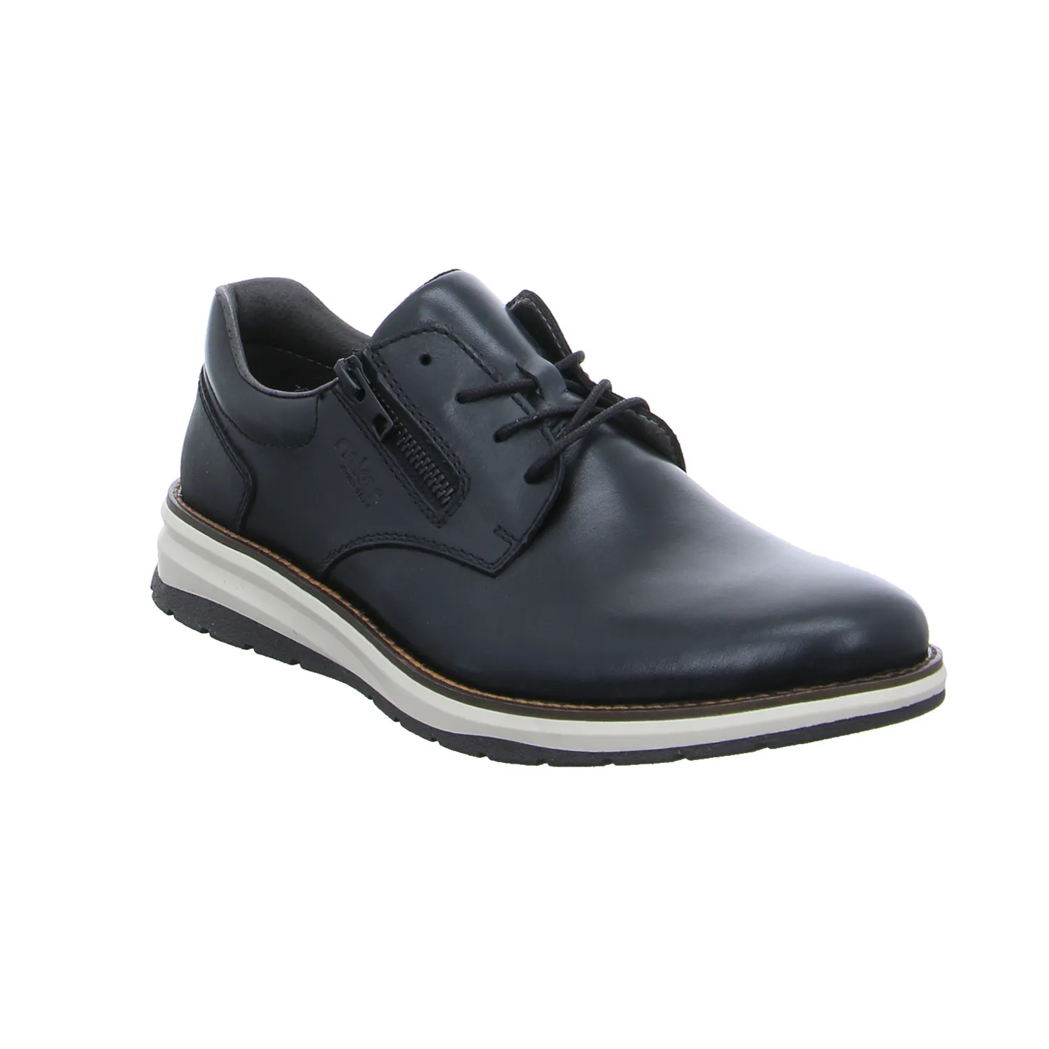RIEKER Halbschuh-City Schwarz Leder