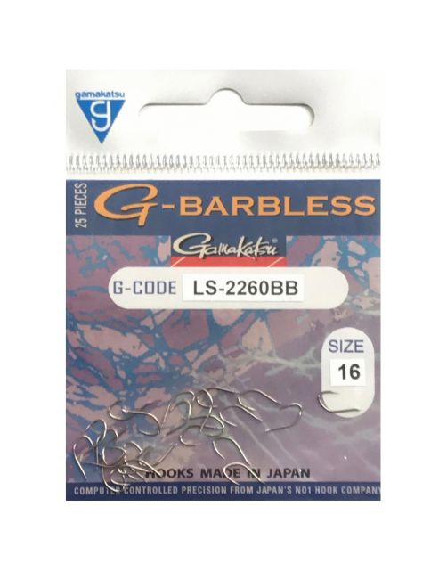C-Tec G-Barbless 2260bb Hooks Bronze #16 - Vishaak -