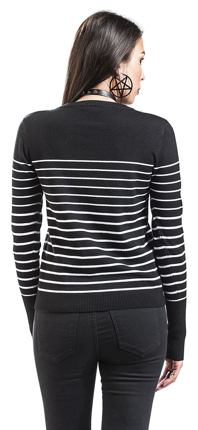 Sweat Black Sea Rayé | Voodoo Vixen Pull tricoté