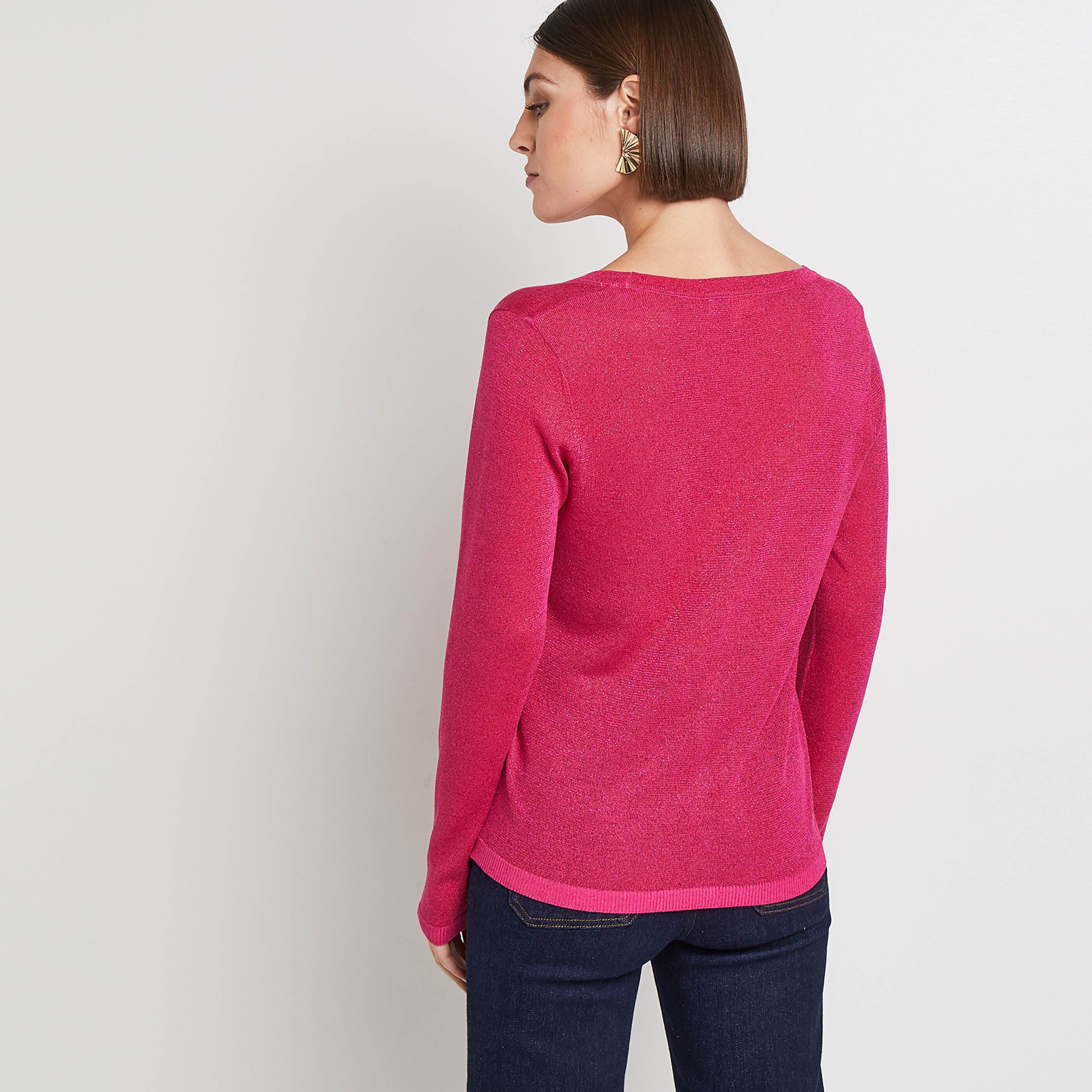 Gilet lurex femme - ROSE
