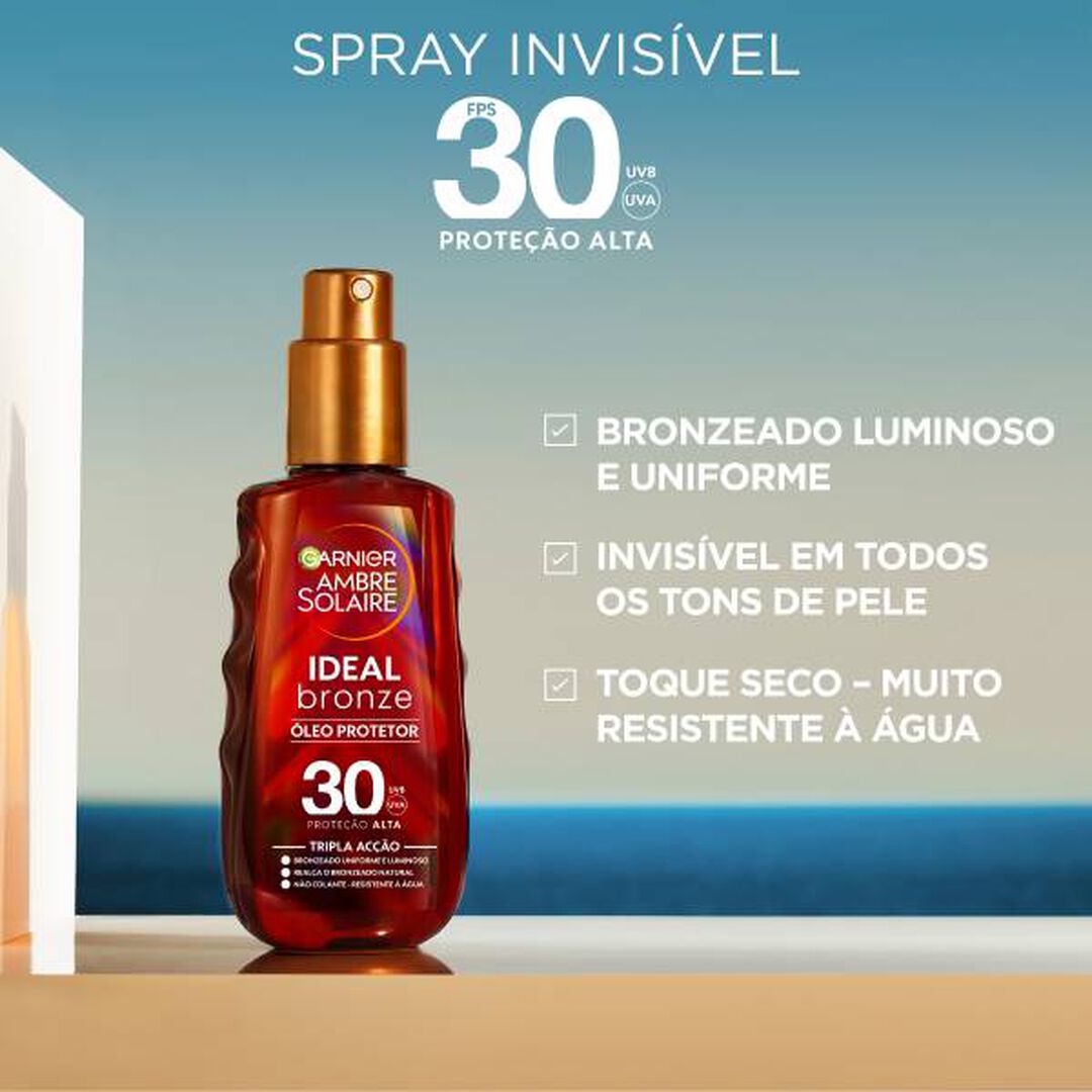 AMBRE SOLAIRE Óleo Protetor Ideal Bronze FPS30 - 150ml