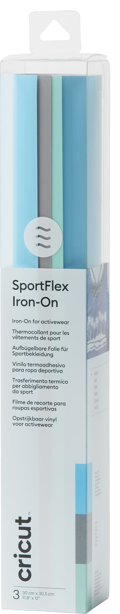 Cricut SportFlex Iron-On ark 3-pak (spa day)