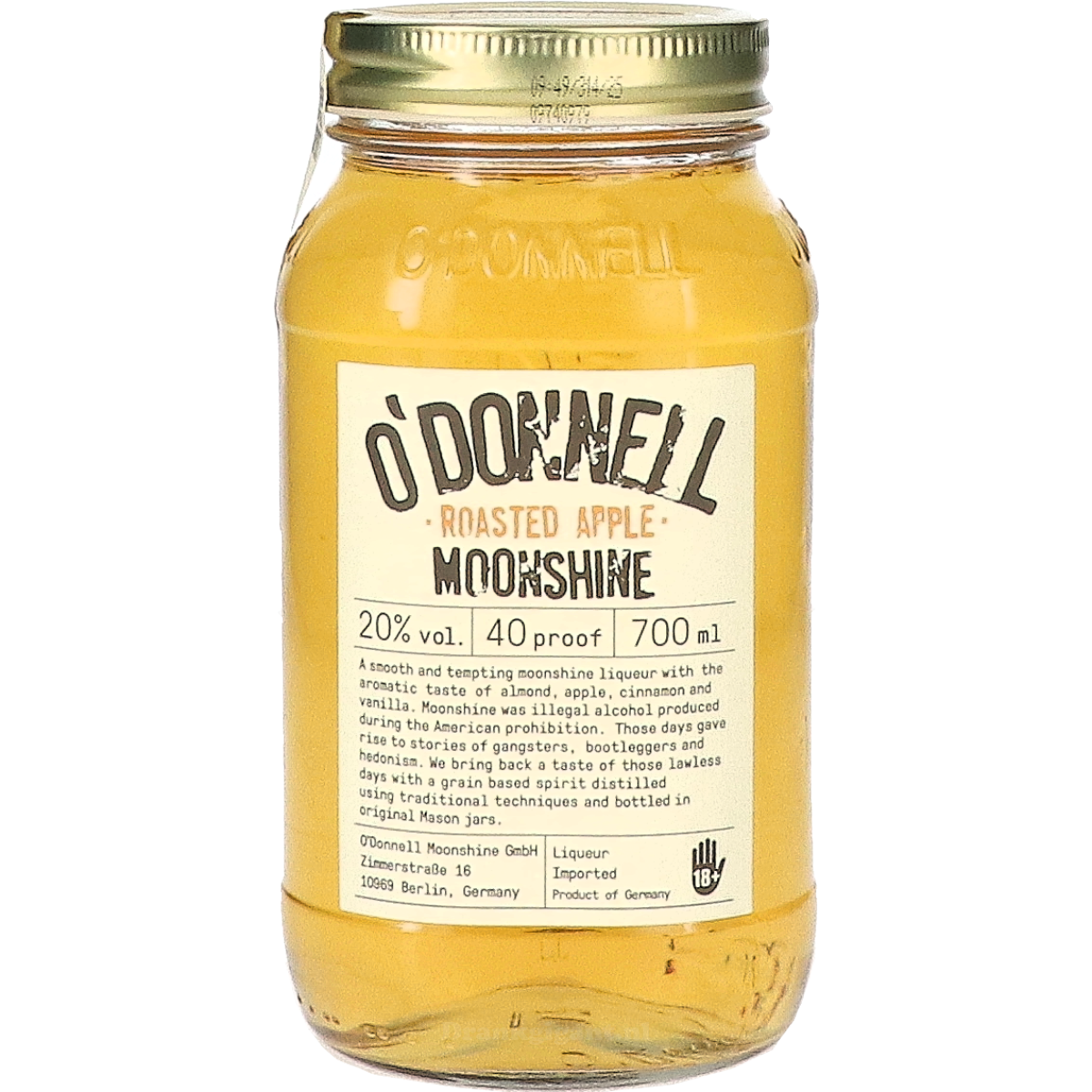 O'Donnell Roasted Apple Moonshine 70 cl