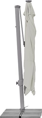 Suncomfort by Glatz VARIOFLEX Sonnenschirm - Hellgrau / B: 300.0 cm x T: 300.0 cm x H: 258.0 cm
