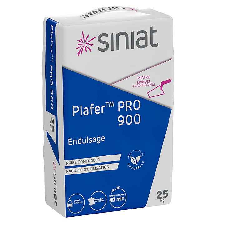 Plâtre manuel traditionnel Plafer PRO 900 blanc 25kg