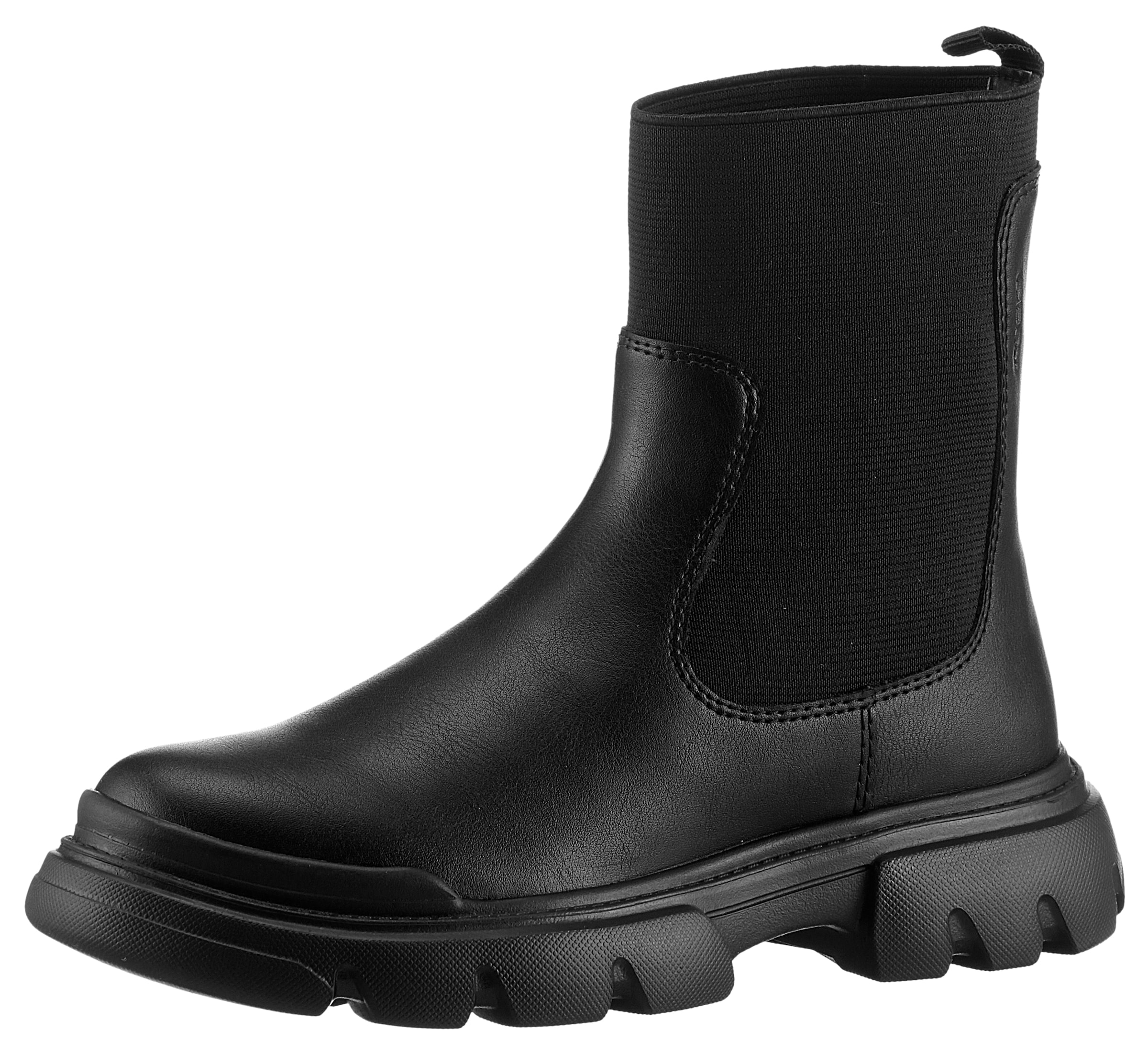 Geox Chelseaboots »J JUNETTE GIRL C«  Plateaustiefel, Schlupfstiefel, Winterstiefel mit Blockabsatz