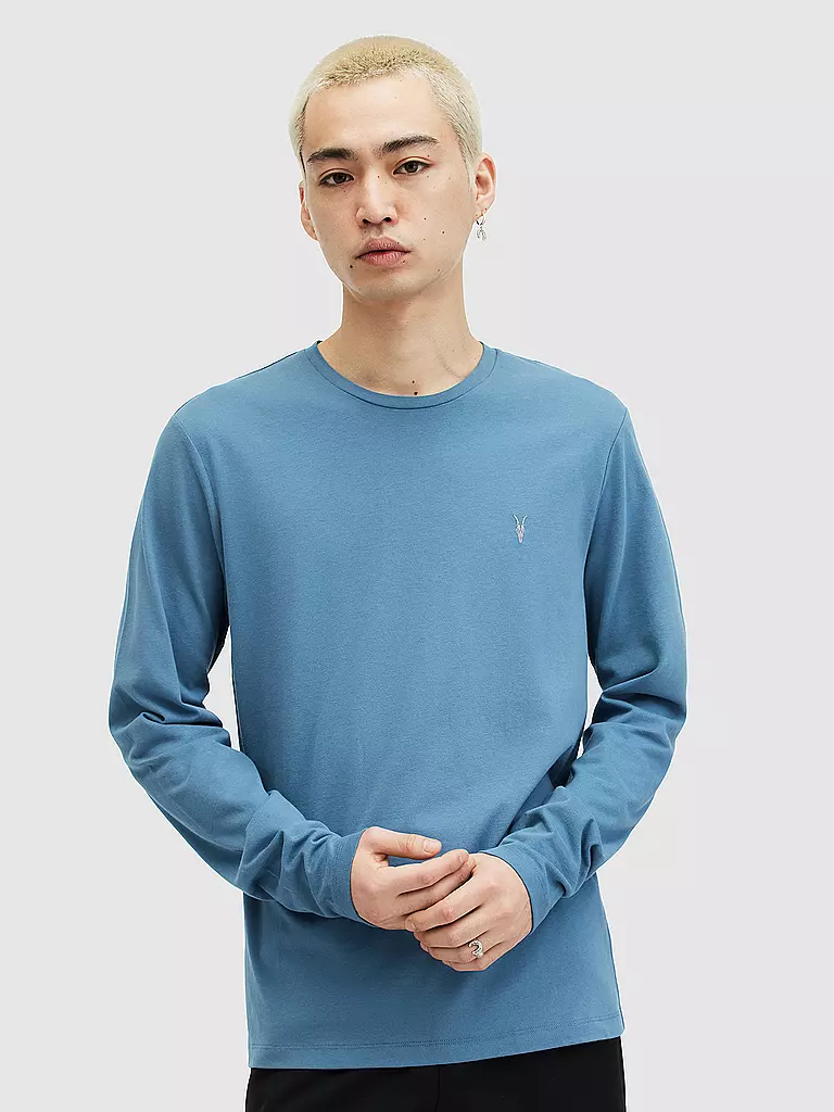 ALLSAINTS Langarmshirt BRACE blau
