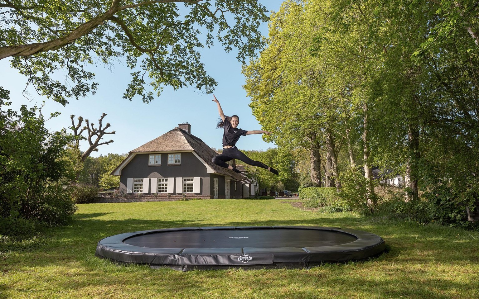 BERG - InGround Grand Champion 350 Trampolin (Sport) - Grå