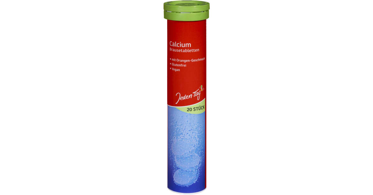 Jeden Tag Brausetabletten Calcium 20er-Packung