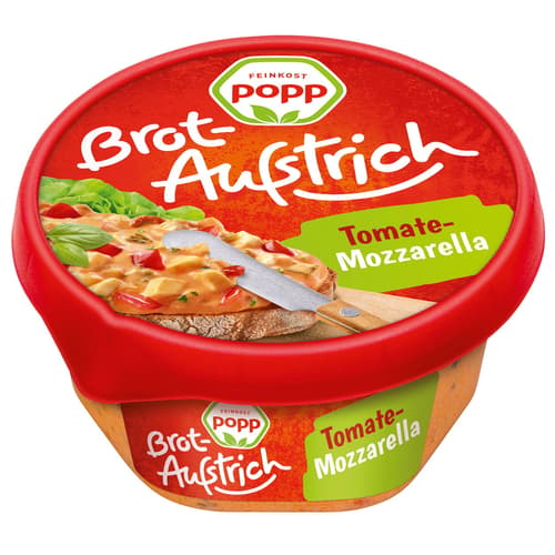 Popp Brotaufstrich Tomate-Mozzarella Salat