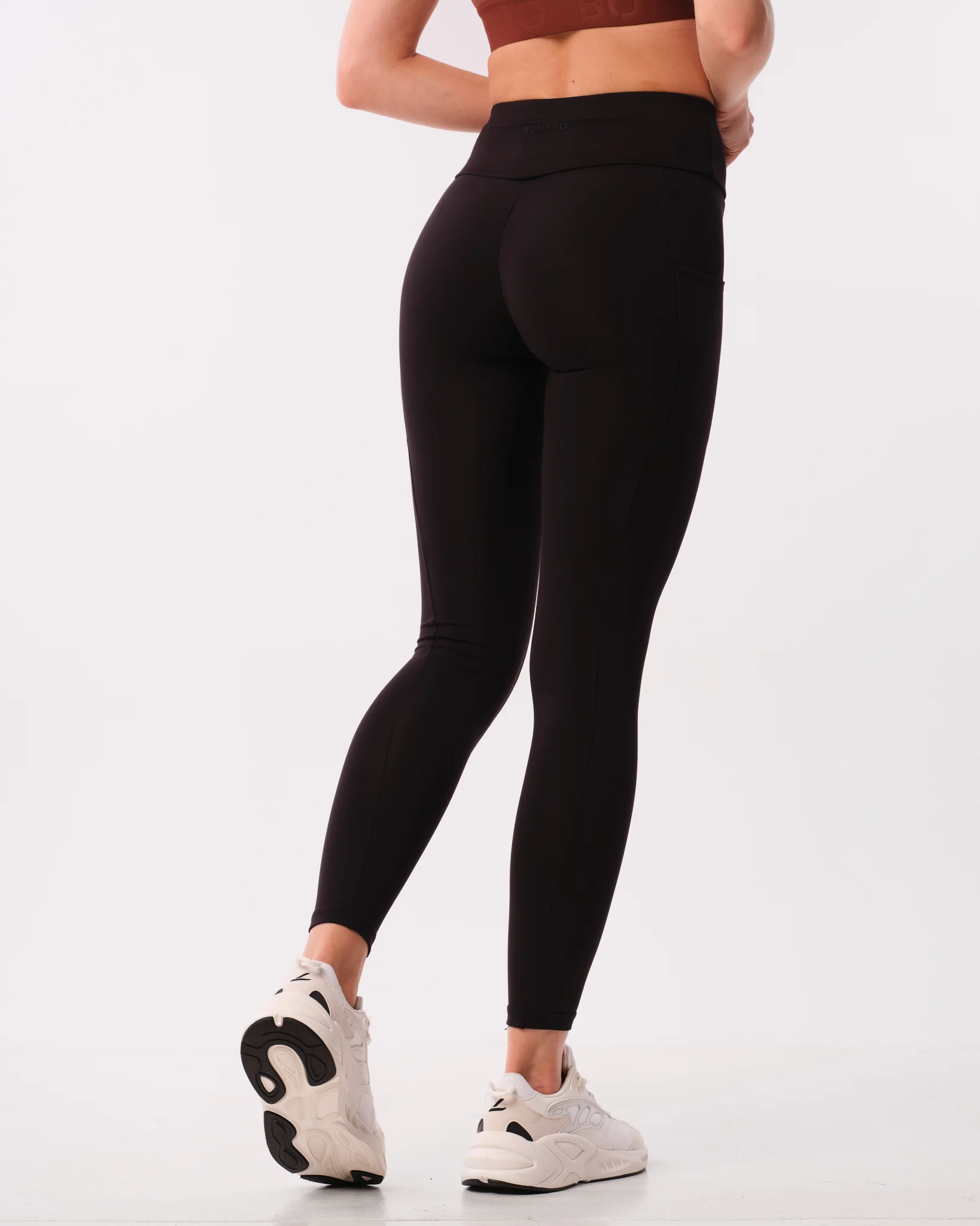 Bumpro Lively Scrunch Pocket Tights Black