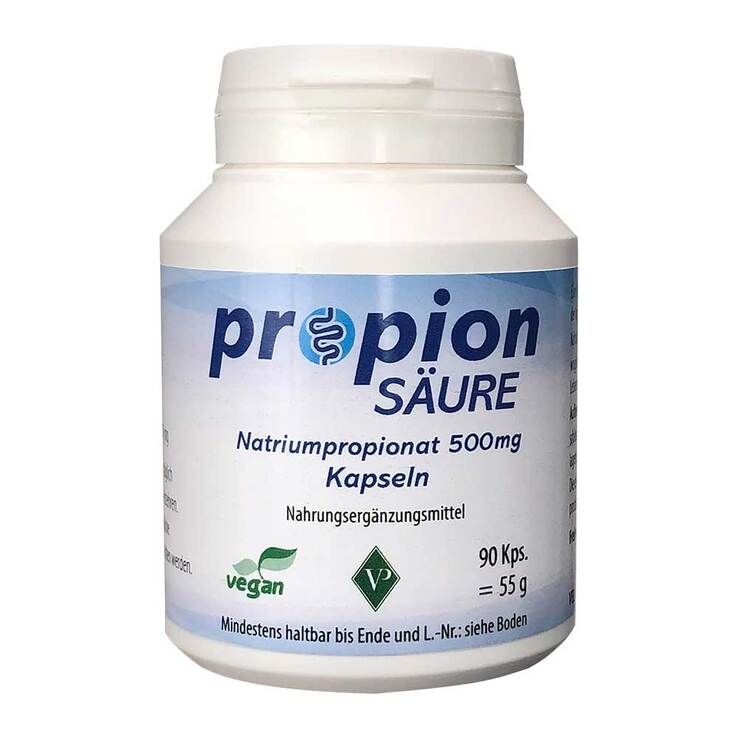 Propionsäure 500 mg vegan Kapseln, 90 St