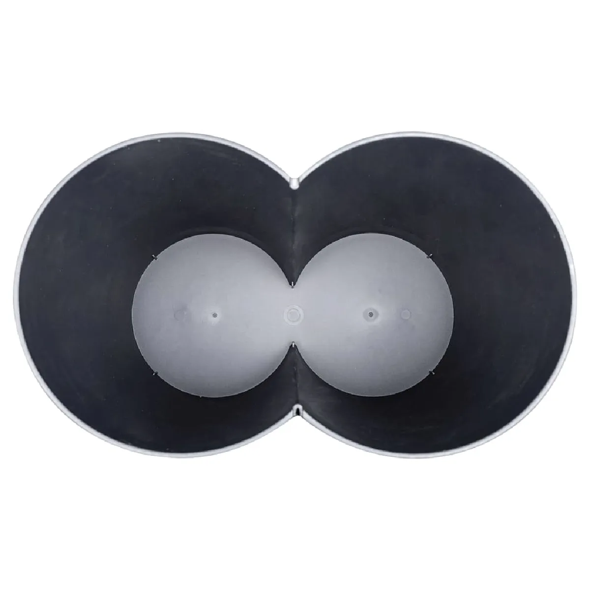 vidaXL Poubelle double à ordures - 50 L - Noir