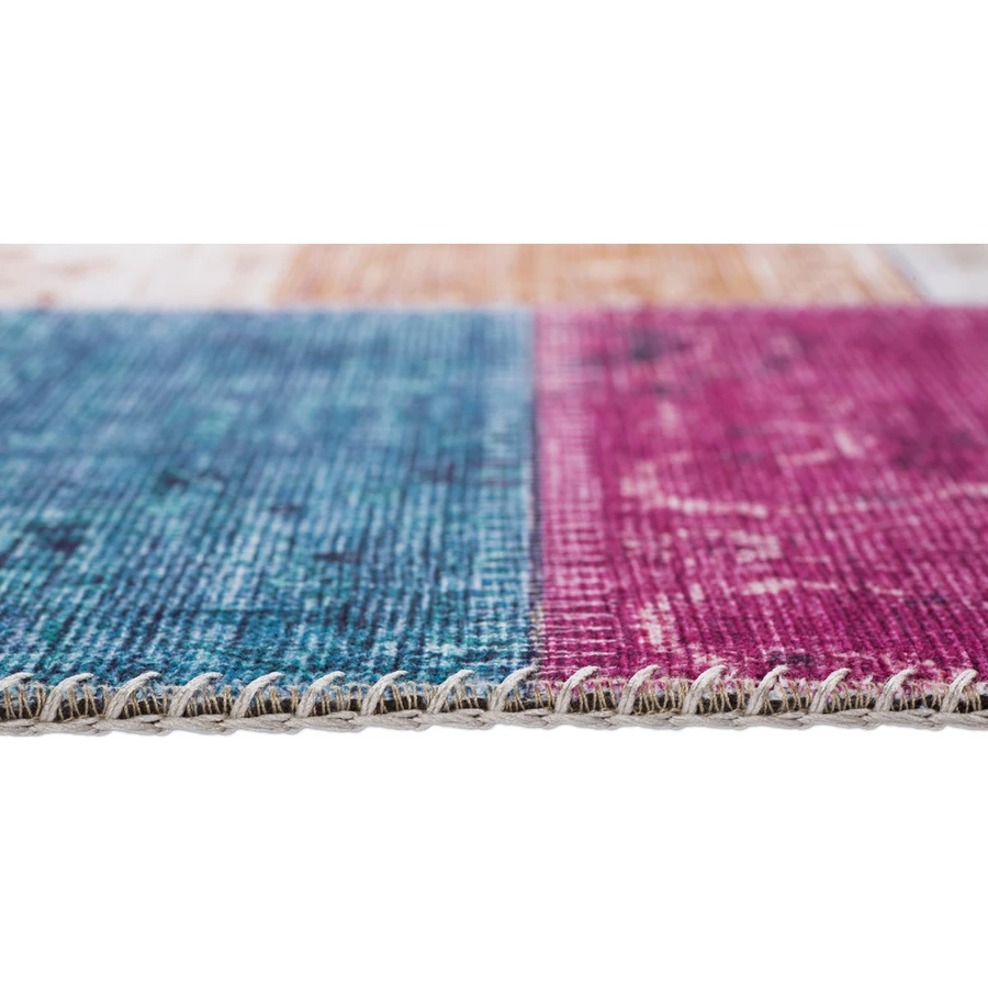 HOMCOM Teppich aus maschinell gewebten Kurzflor 230 cm lang bunt