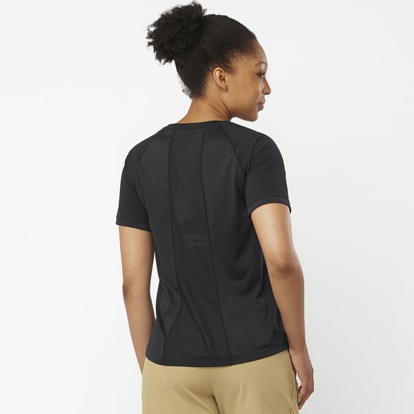 T-shirt trail SALOMON OUTLINE SS TEE W DEEP BLACK